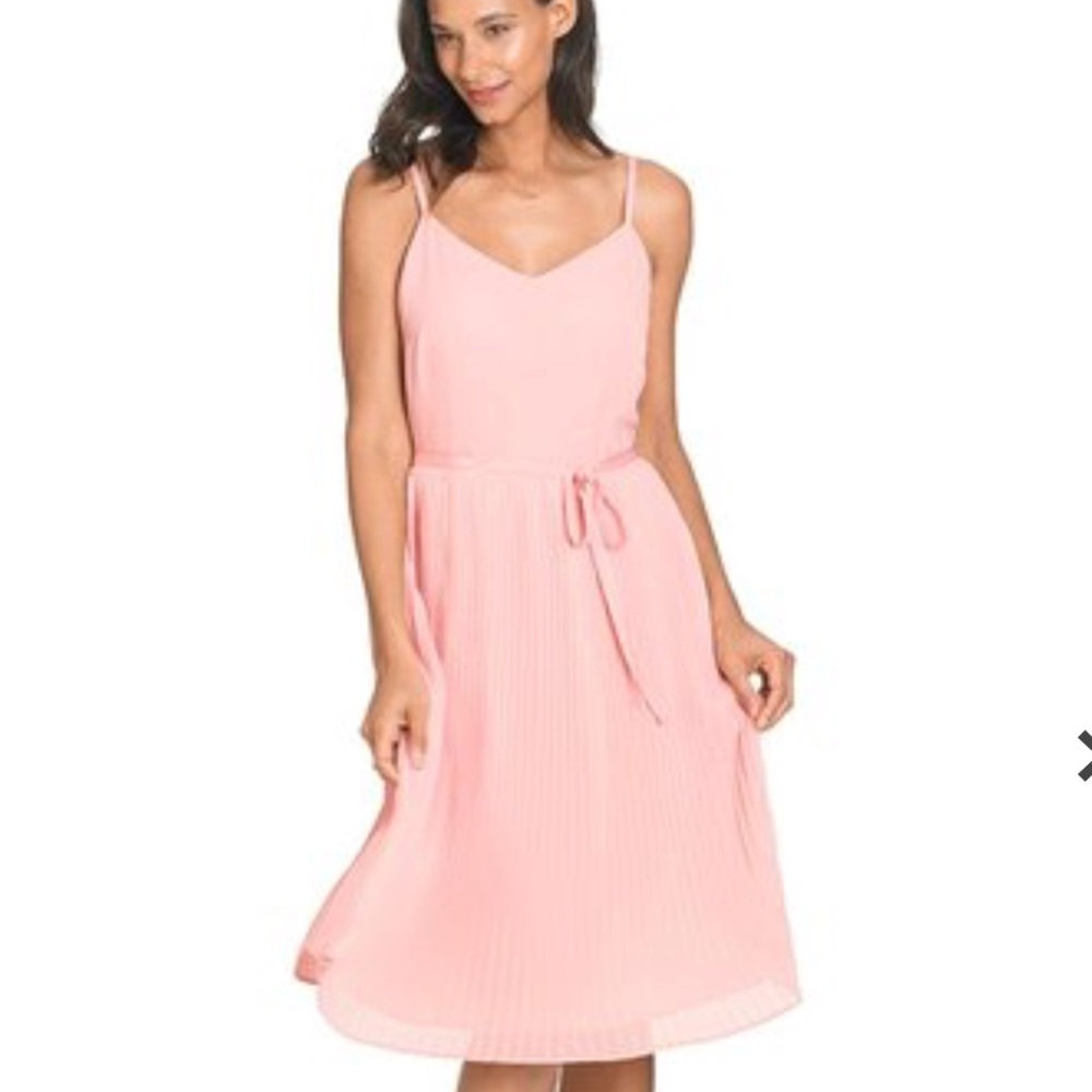 New long tall sally PLEATED GEORGETTE DRESS Sz 8